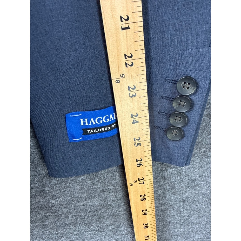 Haggar Smart Wash Performance Tech Blazer Mens XL Navy NEW 48-50 R Tailored Fit - Picture 10 of 16